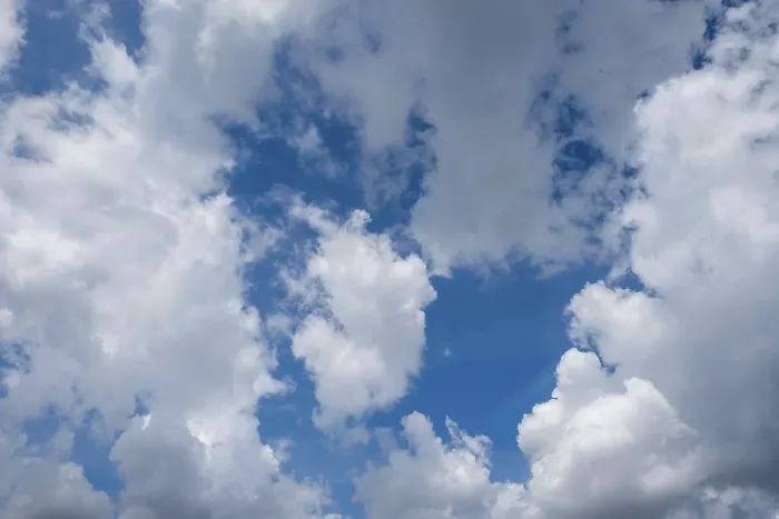 Framed Print : Blue Sky with Clouds Print Framed Print : Blue Sky with Clouds Print