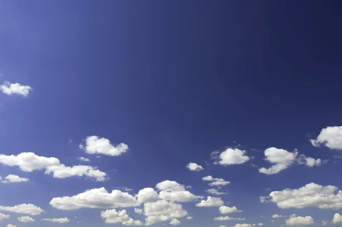 Framed Print : Blue Sky with White Clouds Print Framed Print : Blue Sky with White Clouds Print