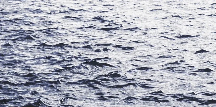 Framed Print : Blue Water Surface Print with Small Waves Framed Print : Blue Water Surface Print with Small Waves