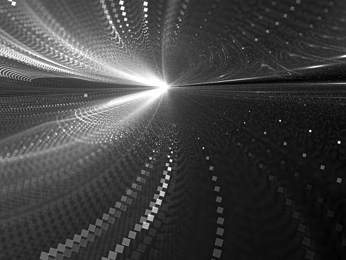 Framed Print : Blurred Way - Abstract Computer-Generated Print