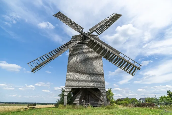 Framed Print : Bockwindmühle Print, Ketzür, Brandenburg, Germany