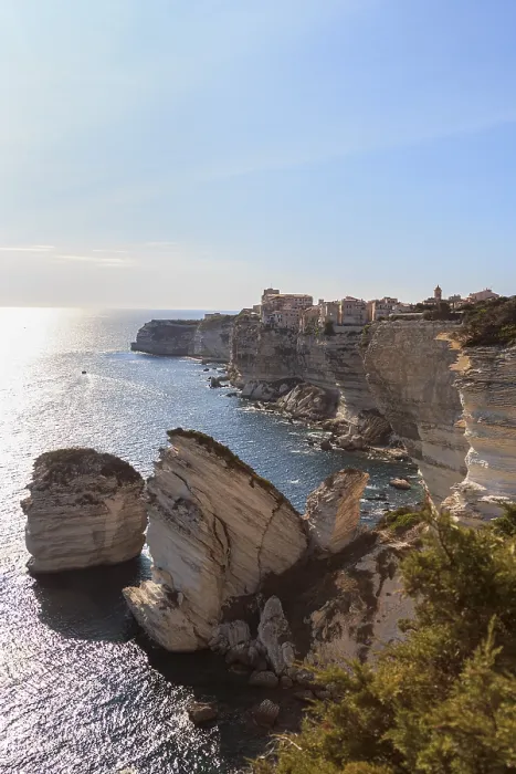 Framed Print : Bonifacio Print - Limestone Cliffs in the Foreground Framed Print : Bonifacio Print - Limestone Cliffs in the Foreground