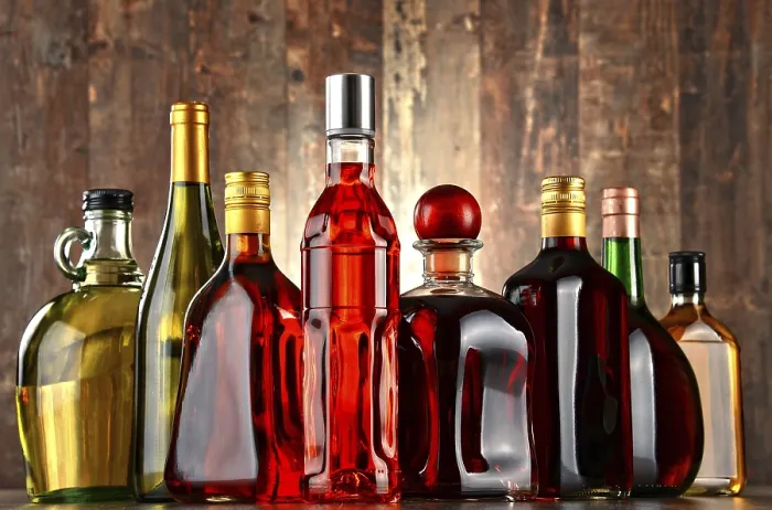 Framed Print : Bottles of Assorted Alcoholic Beverages Print Framed Print : Bottles of Assorted Alcoholic Beverages Print