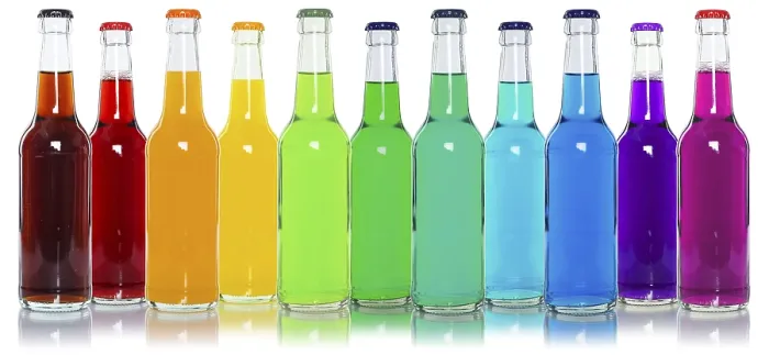 Framed Print : Colourful Drinks Bottles Print Framed Print : Colourful Drinks Bottles Print