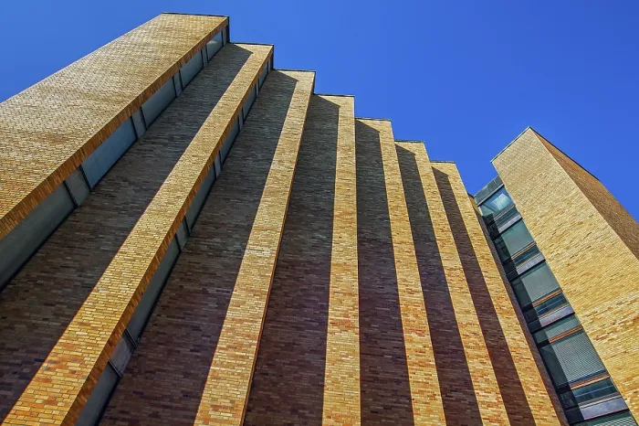 Framed Print : Brick Facade Print, Technical University of Munich Framed Print : Brick Facade Print, Technical University of Munich