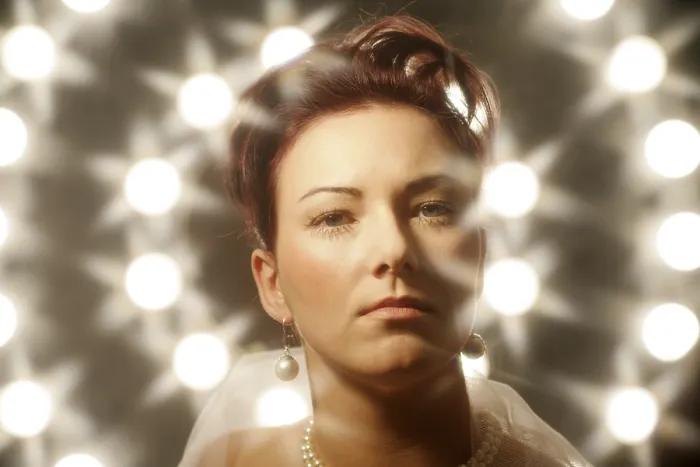 Framed Print : Bride in Backlight Print