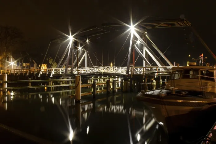 Framed Print : Bridge at Night Print Framed Print : Bridge at Night Print