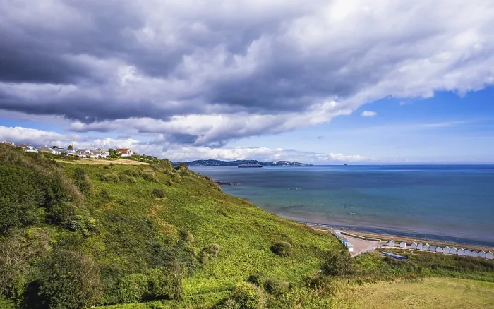 Framed Print : Broadsands Beach Print, Paignton, Devon Framed Print : Broadsands Beach Print, Paignton, Devon