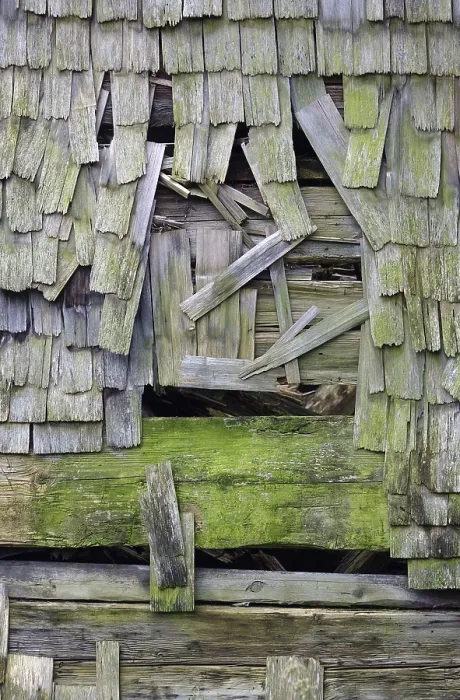 Framed Print : Broken Shingles on a House Print Framed Print : Broken Shingles on a House Print