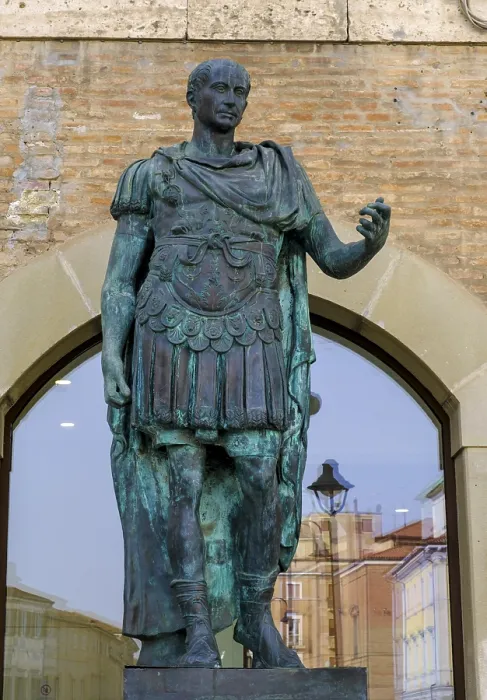 Framed Print : Julius Caesar Bronze Statue Print, Rimini, Italy Framed Print : Julius Caesar Bronze Statue Print, Rimini, Italy
