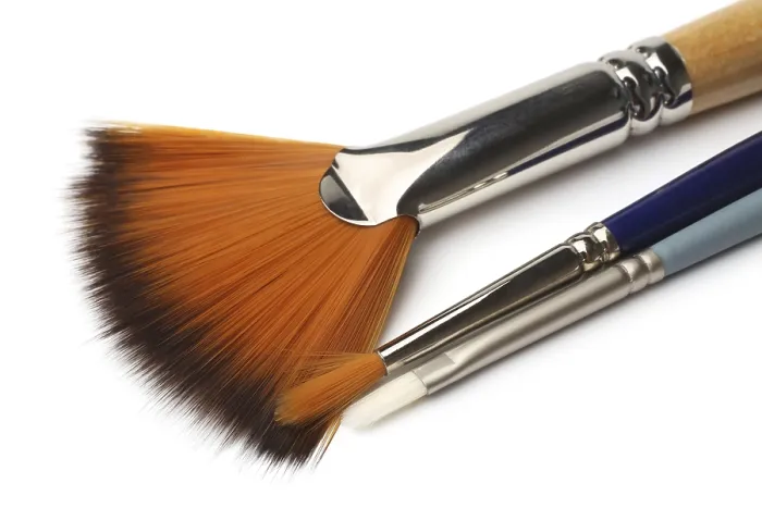 Framed Print : Brushes on White Background Print Framed Print : Brushes on White Background Print