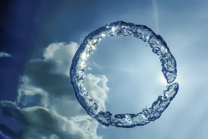 Framed Print : Bubble Ring Underwater Print Framed Print : Bubble Ring Underwater Print