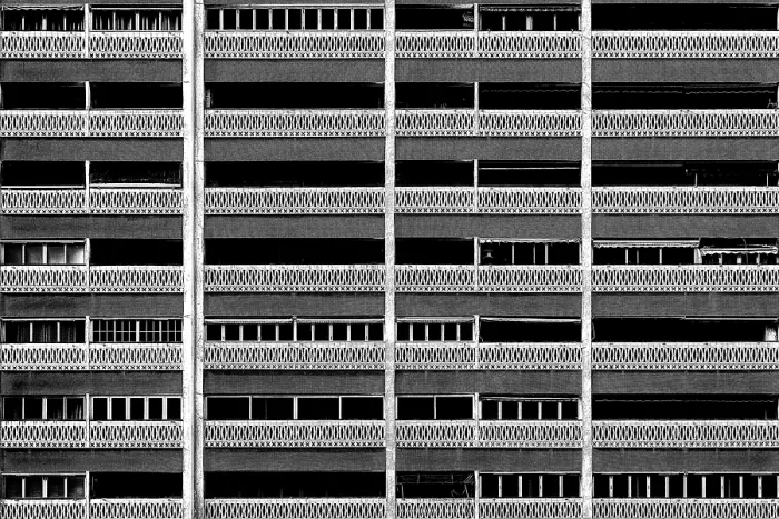 Framed Print : Distinctive Geometric Pattern Building Façade Print Framed Print : Distinctive Geometric Pattern Building Façade Print