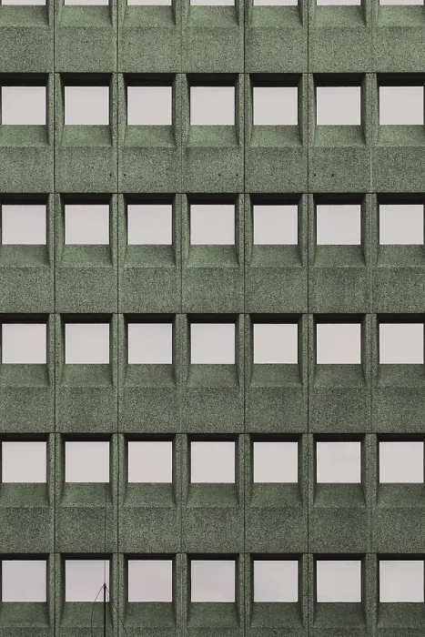 Framed Print : Rotterdam Building Facade Green Grid Pattern Print Framed Print : Rotterdam Building Facade Green Grid Pattern Print
