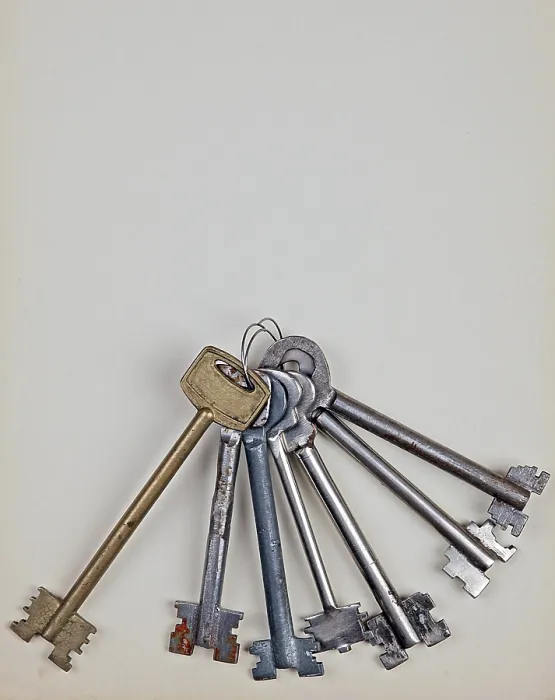 Framed Print : Bunch of Old Keys Print on Paper Background Framed Print : Bunch of Old Keys Print on Paper Background