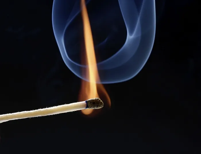 Framed Print : Burning Match Print Framed Print : Burning Match Print