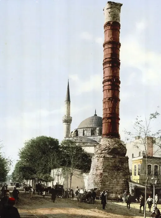 Framed Print : Print of The Burnt Column in Constantinople Framed Print : Print of The Burnt Column in Constantinople