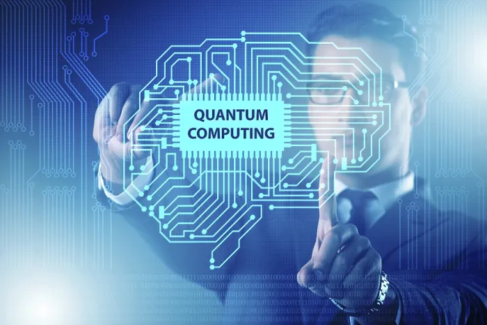 Framed Print : Quantum Computing Concept Print