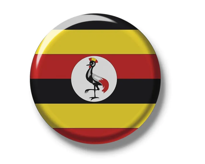 Framed Print : Uganda Flag Print Framed Print : Uganda Flag Print