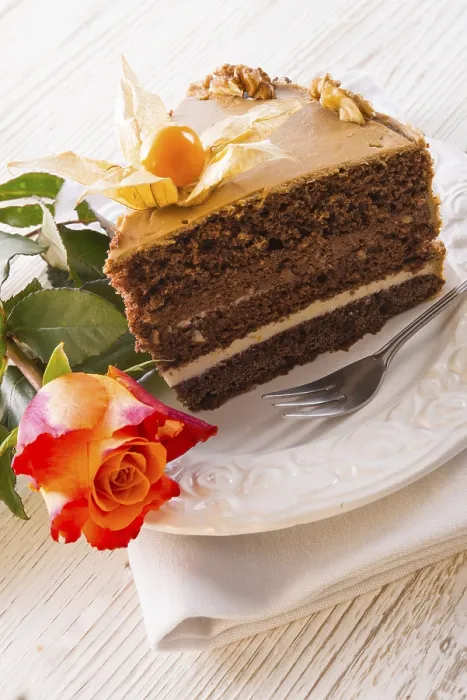 Framed Print : Roses on a Delicious Cake Print Framed Print : Roses on a Delicious Cake Print