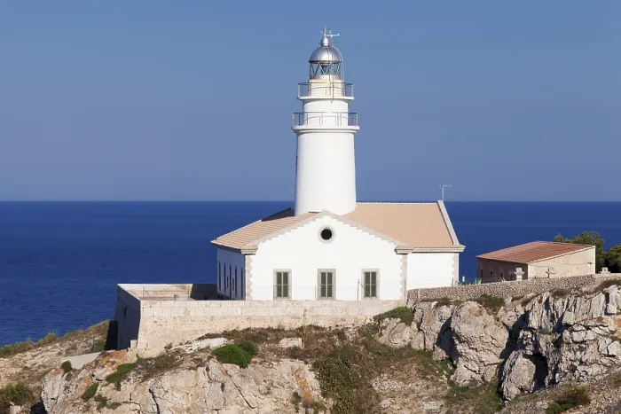 Framed Print : Capdepera Lighthouse Print, Majorca, Spain