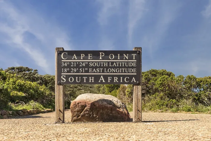 Framed Print : Cape Point Print: 34.5°S, 18.4°E Framed Print : Cape Point Print: 34.5°S, 18.4°E