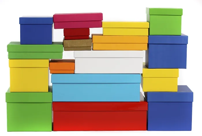 Framed Print : Cardboard Boxes, Gift Boxes Print