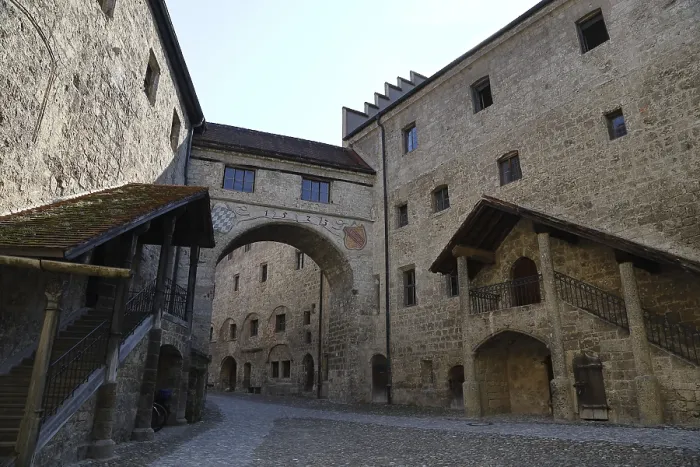 Framed Print : Burghausen Castle Inner Courtyard Print Framed Print : Burghausen Castle Inner Courtyard Print