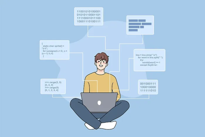 Framed Print : Smiling Male Software Engineer Print Framed Print : Smiling Male Software Engineer Print