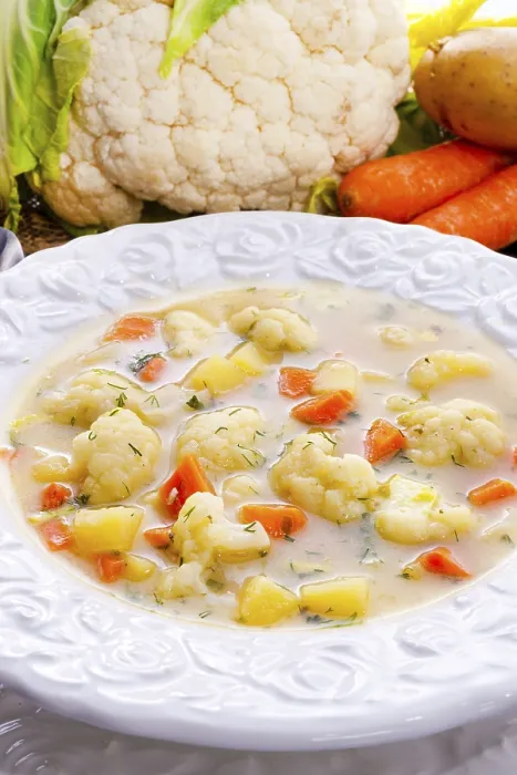Framed Print : Print of Cauliflower Soup