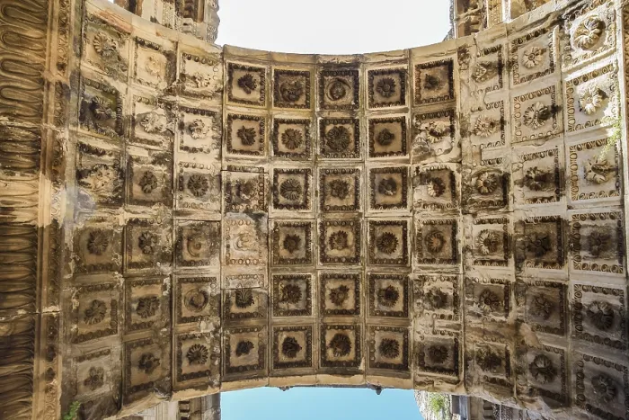 Framed Print : The Adrian Gate Marble Ceiling Print, Antalya Landmark