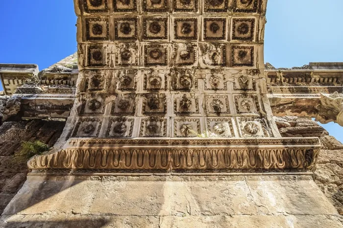 Framed Print : Adrian Gate Marble Ceiling Print, Antalya, Turkey Framed Print : Adrian Gate Marble Ceiling Print, Antalya, Turkey
