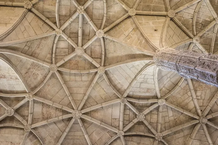 Framed Print : Ceiling of the Hieronymus Monastery Print, Belem, Lisbon