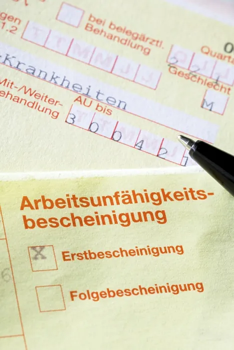 Framed Print : Certificate of Incapacity for Work Print, Biros