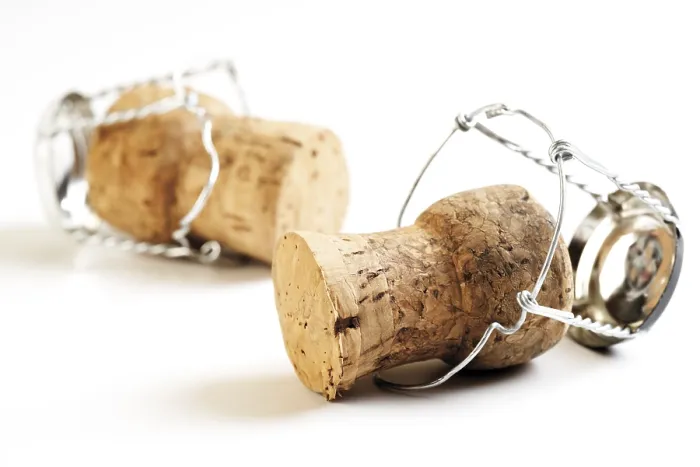 Framed Print : Champagne Corks Print
