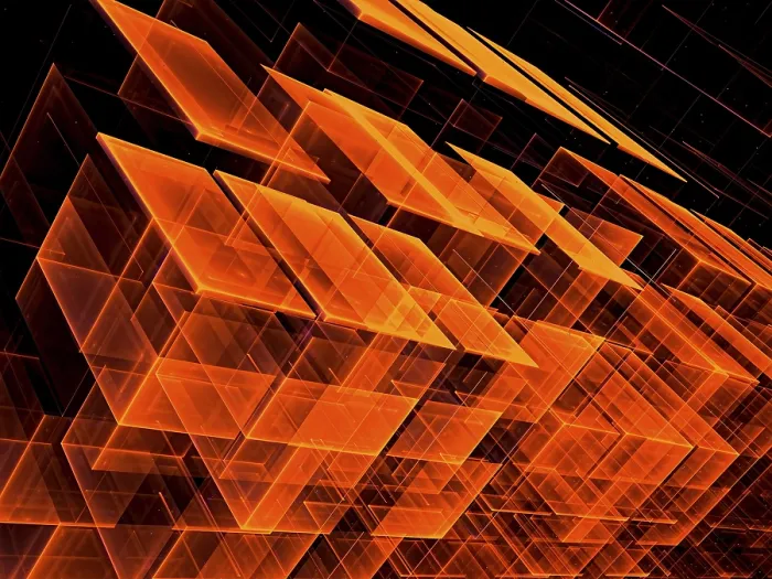 Framed Print : Chaos Cubes Background Print - Fractal Geometry Image Framed Print : Chaos Cubes Background Print - Fractal Geometry Image
