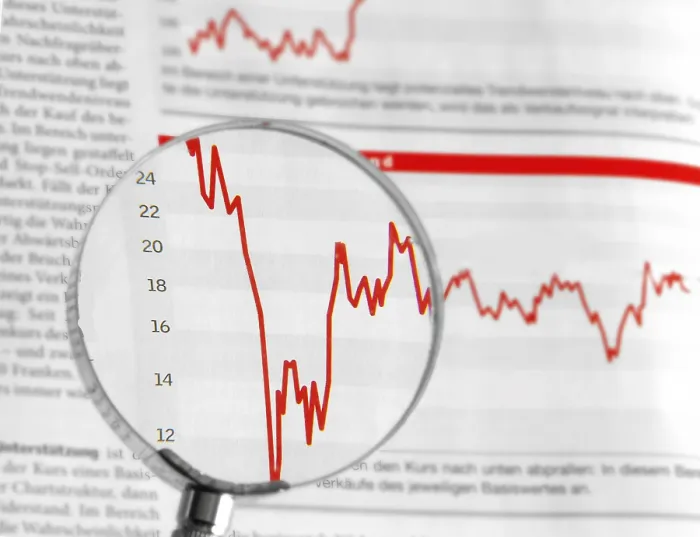 Framed Print : Chart under a magnifier Print Framed Print : Chart under a magnifier Print