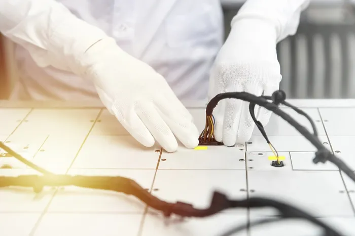 Framed Print : Automotive Control Desk Wiring Systems Print Framed Print : Automotive Control Desk Wiring Systems Print