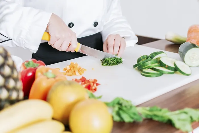 Framed Print : Chef Hands Preparing and Cutting Vegetables Print Framed Print : Chef Hands Preparing and Cutting Vegetables Print