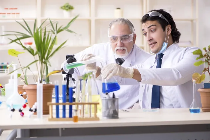 Framed Print : Chemists at Work Print Framed Print : Chemists at Work Print