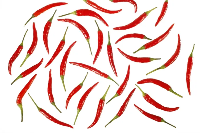 Framed Print : Chili Pepper Print on White Background Framed Print : Chili Pepper Print on White Background