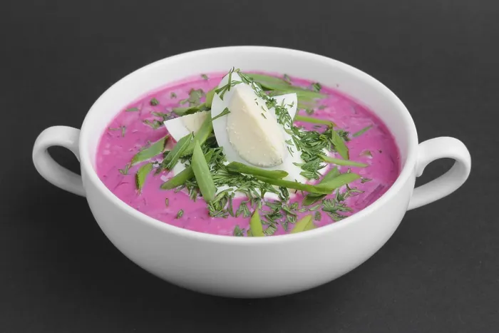 Framed Print : Chiller Beetroot Soup with Egg Print Framed Print : Chiller Beetroot Soup with Egg Print
