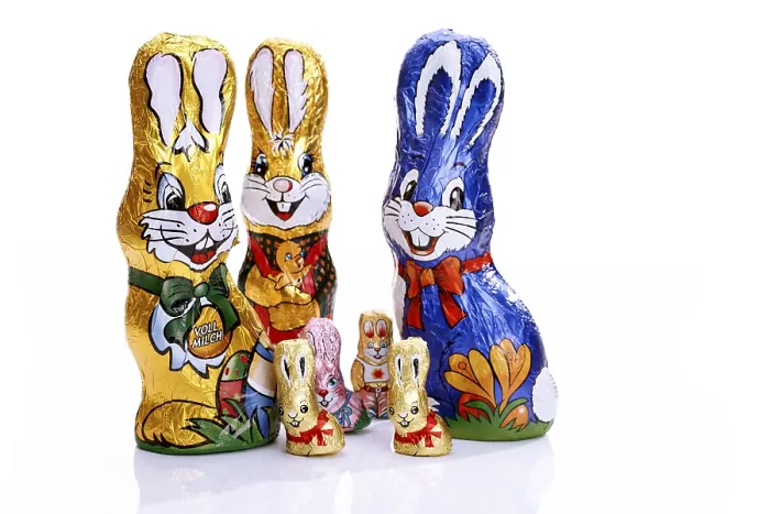 Framed Print : Chocolate Easterbunnies Print Framed Print : Chocolate Easterbunnies Print