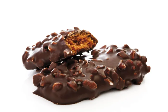 Framed Print : Chocolate and Nut Covered Biscuit Print