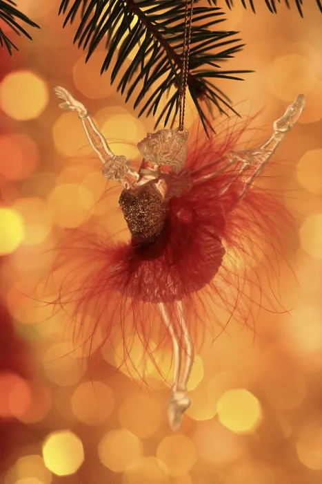 Framed Print : Christmas Tree Decorations Print