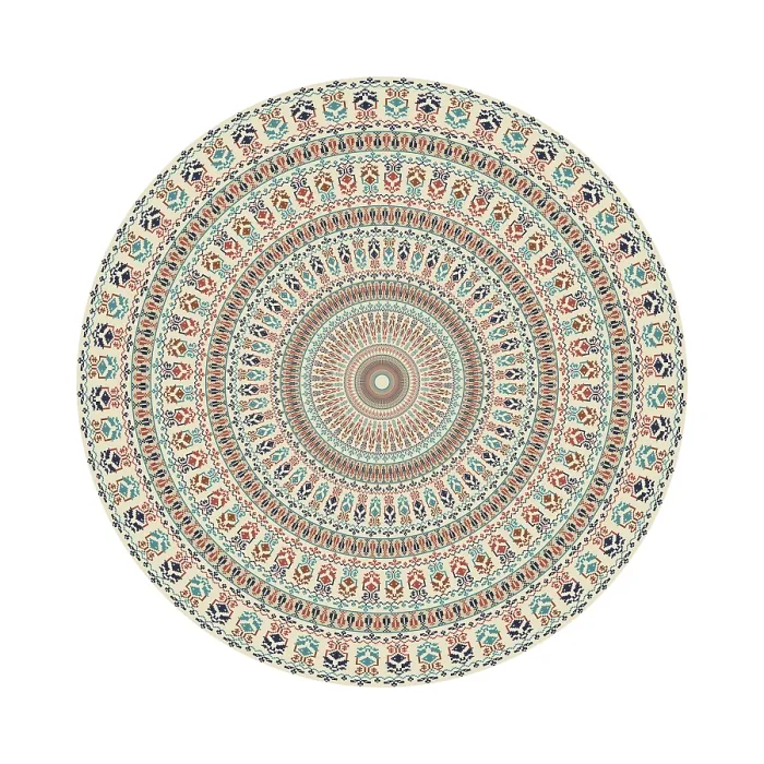 Framed Print : Traditional Palestinian Print - Circular Pattern Framed Print : Traditional Palestinian Print - Circular Pattern