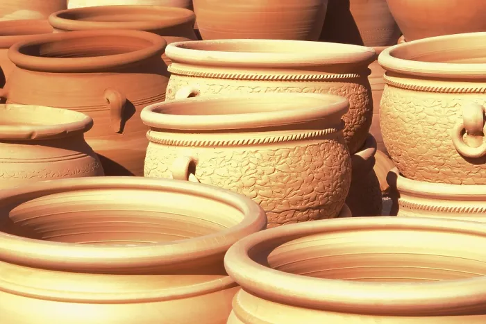 Framed Print : Handmade Clay Pot Print Framed Print : Handmade Clay Pot Print