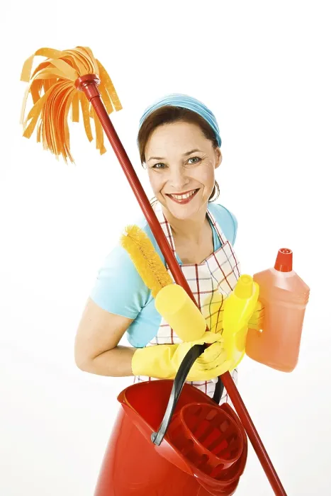 Framed Print : Cleaning Lady at Work Print Framed Print : Cleaning Lady at Work Print