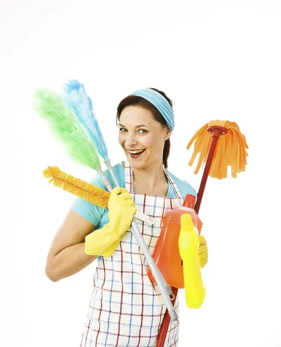 Framed Print : Cleaning Lady at Work Print Framed Print : Cleaning Lady at Work Print