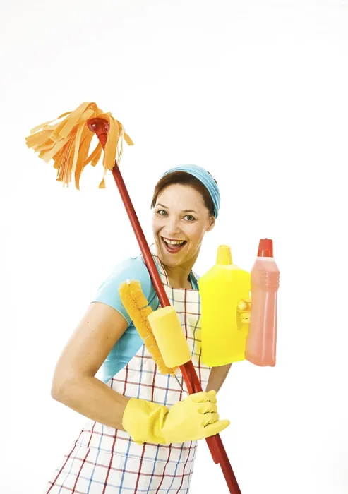 Framed Print : Cleaning Lady at Work Print Framed Print : Cleaning Lady at Work Print